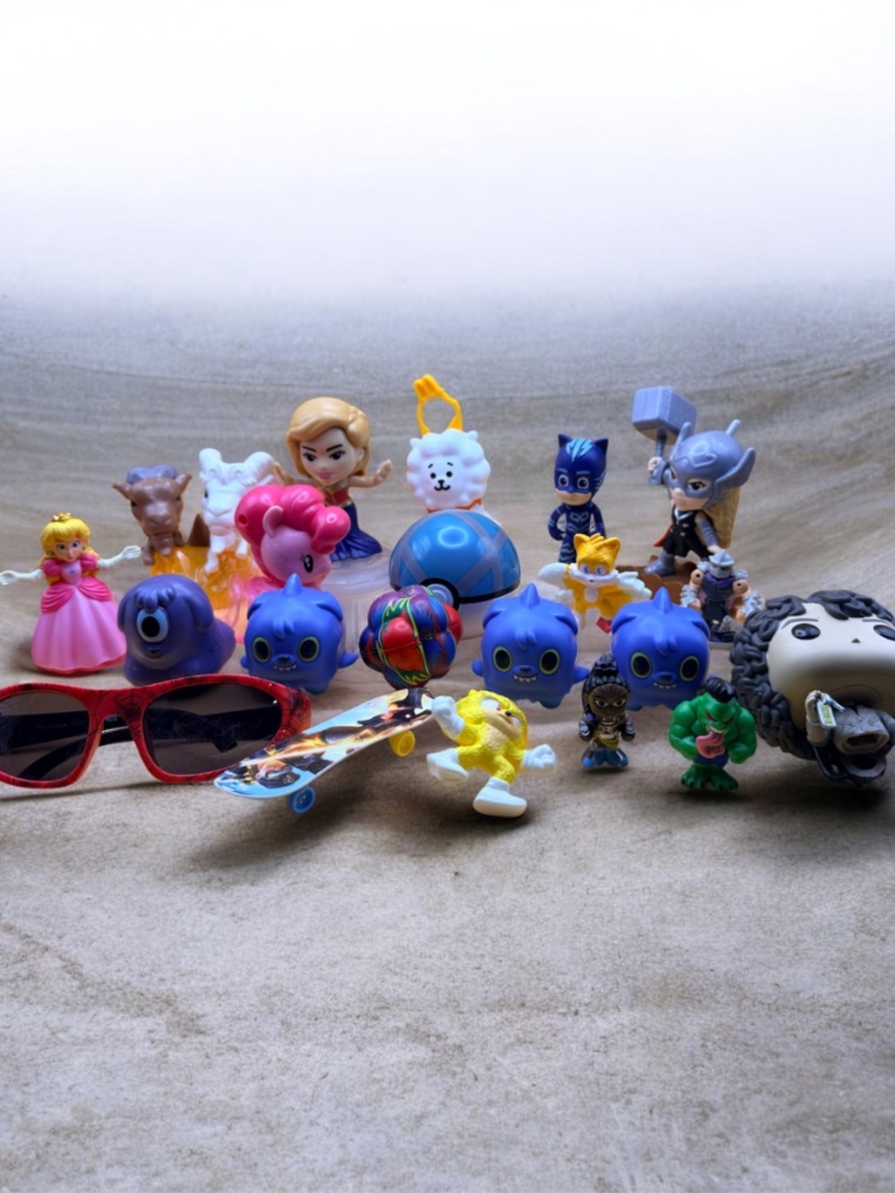 Mixed Character Toy Lot PJ Masks Marvel My Little Pony Princess & More 23 Pc